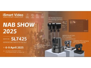 iSmart Video демонстрирует инновационные решения для вещания и прямой трансляции на NAB Show 2025